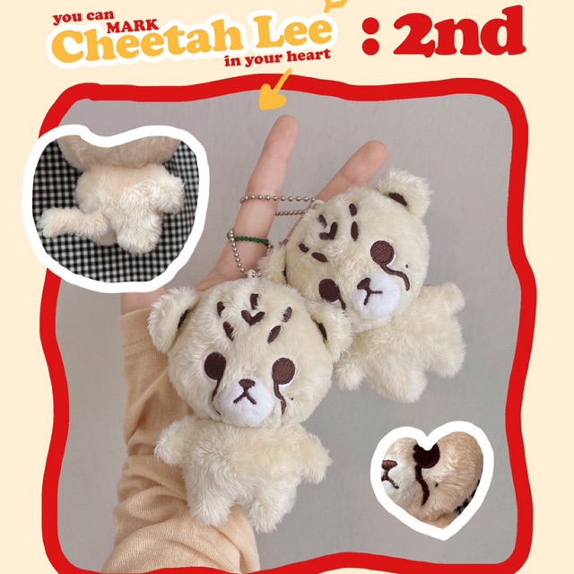 READY 10CM MARK CHEETAH LEE DOLL KEYRING NCT DREAM 12