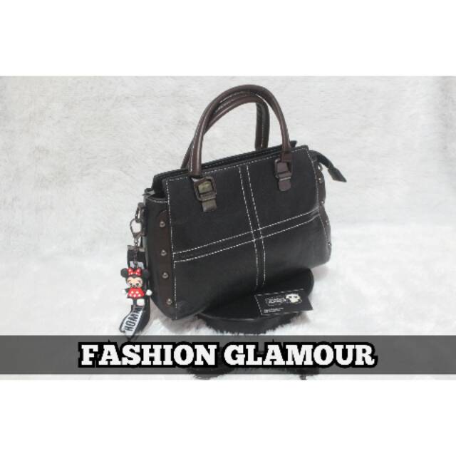 TAS IMPORT HAND BAG+SLING BAG WANITA KOREA ORIGINAL BLACK