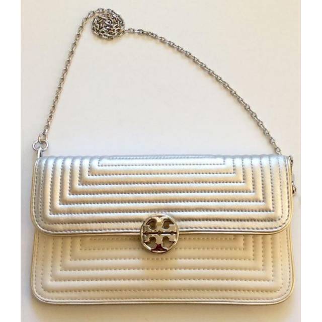 Tory Burch 2017 women Trapunto envelope Clutch purse tas bag original pesta authentic asli