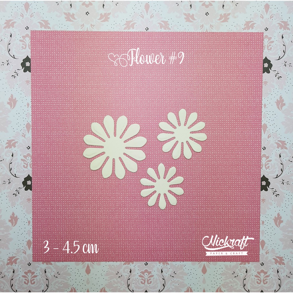 

FLOWER #9 - Bahan Scrapbook Bunga Kertas