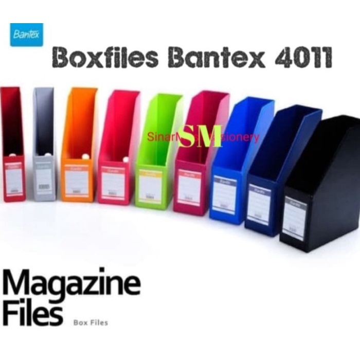 

File-Box- Boxfile Bantex / Magazine Files 4011/ Dokumen Organizer (Folio 10 Cm ) - Hitam -Box-File.