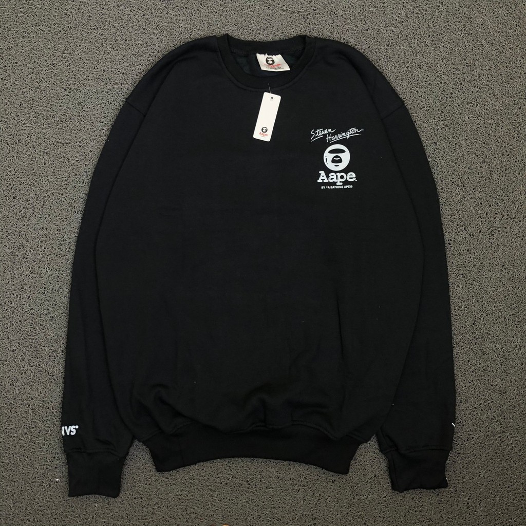 CREWNECK SWEATER A BATHING APE STEVE HARINGTON - SWEATSHIRT BAPE LIKE A ORIGINAL