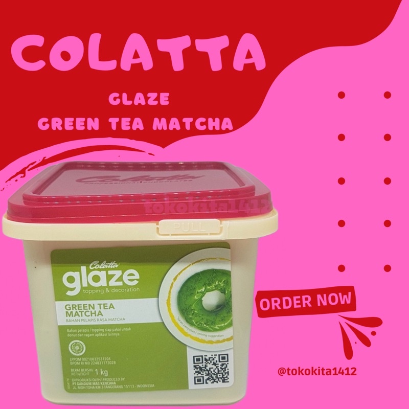 COLATTA Glaze Green Tea Matcha Dip Topping Selai 1 kg