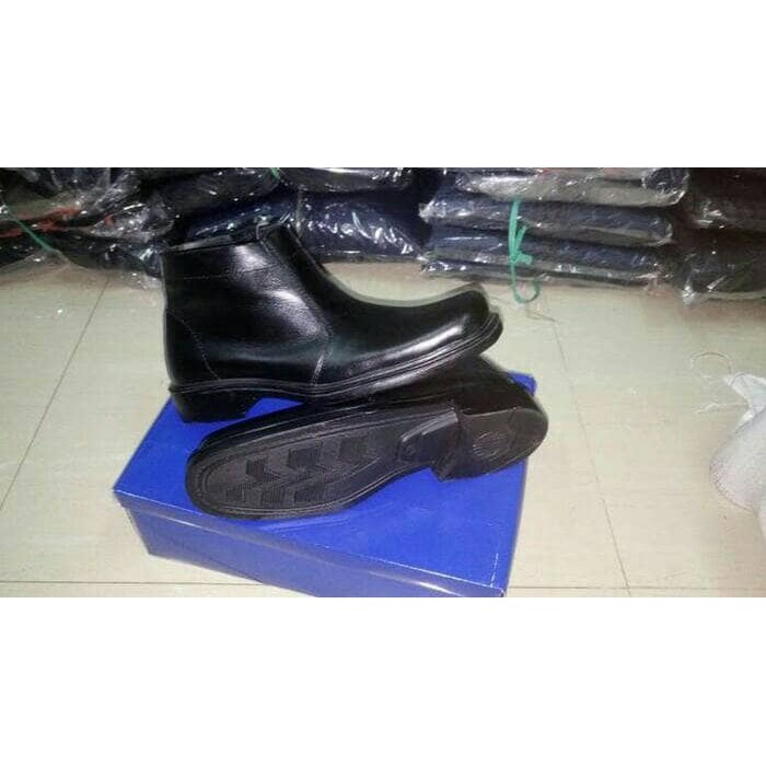 sepatu PDH resleting ( kulit )