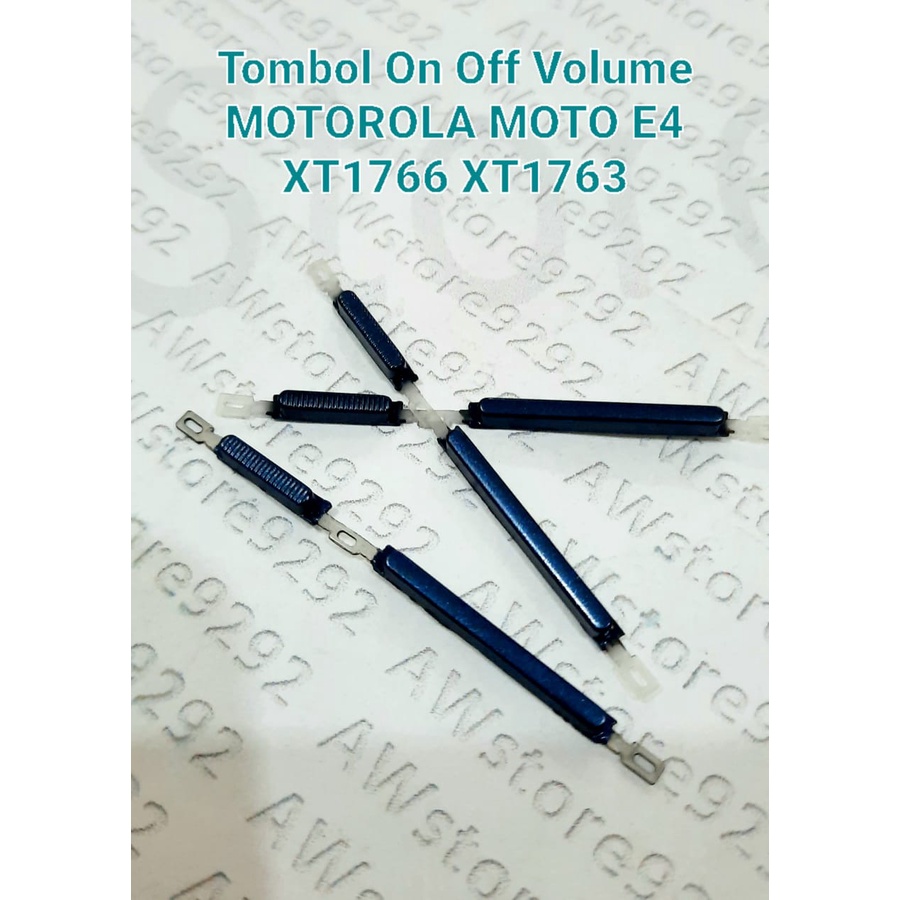 Tombol Power On Off dan Volume Luar MOTOROLA MOTO E4 XT1766 XT1763 / XT 1766  XT 1763