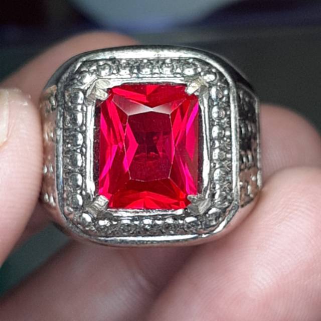 BATU CINCIN PERMATA MERAH SIEM ROSE BANGKOK