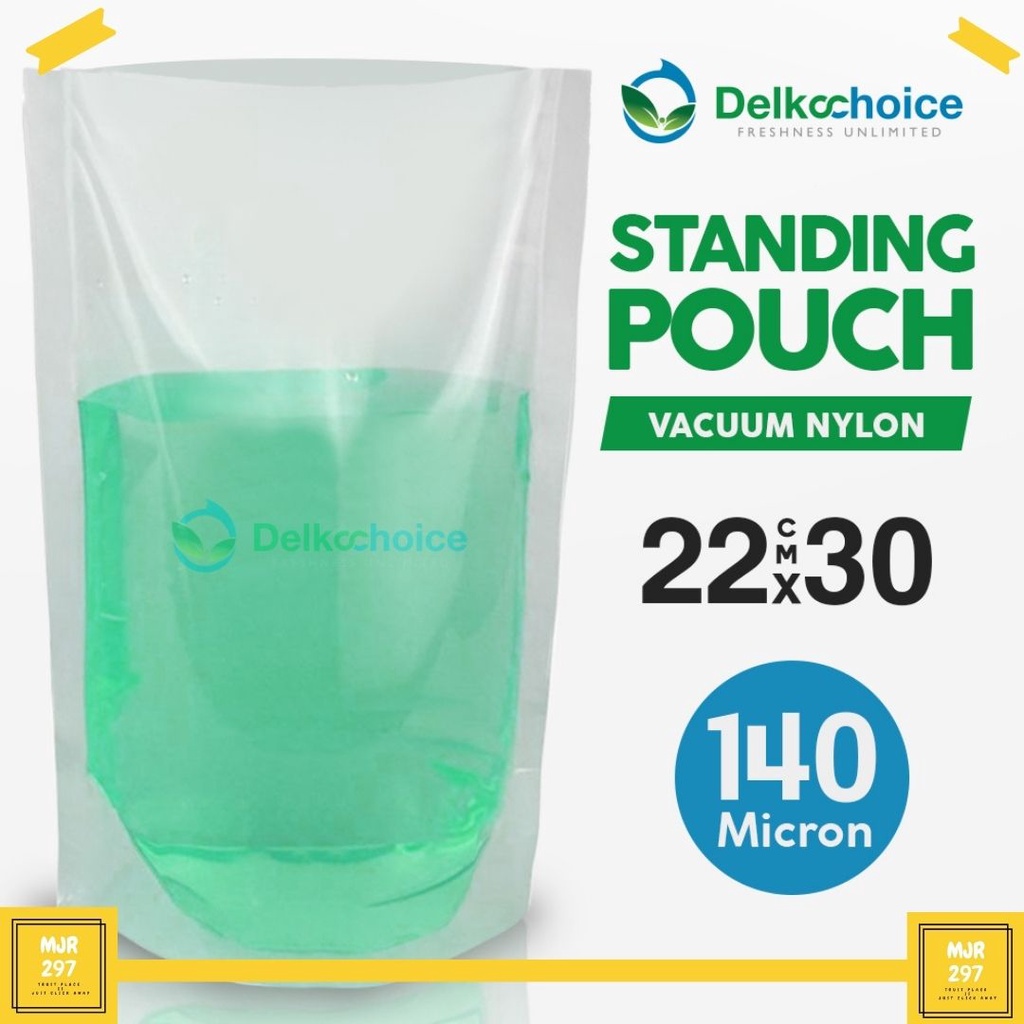 PLASTIK CAIRAN STANDING POUCH CAIRAN STANDING POUCH NYLON NON ZIPLOCK 22CM x 30CM