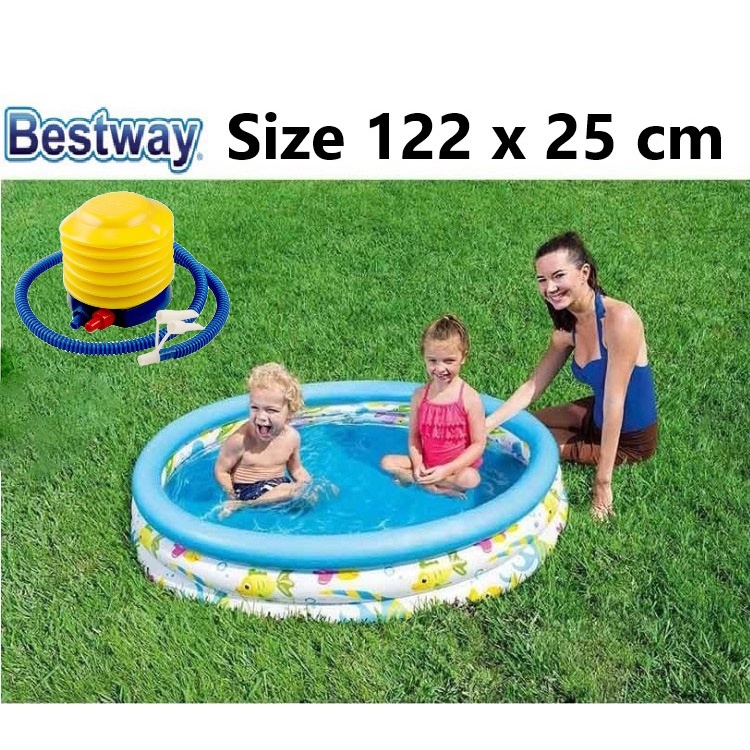 Bestway 51009, 51008 Kolam Renang Anak dan Bayi Ocean Life - Paket Kolam Mandi Bola 122 cm x 25 cm Summer pool time