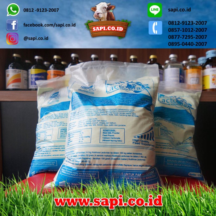 hewan-susu- milk replacer lactomax susu pengganti untuk pedet atau cempe -susu-hewan.