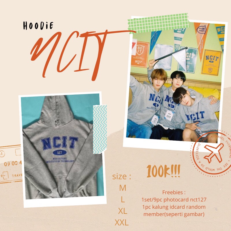 [pre order] hoodie NCIT/hoodie nct 127/hoodie univ nct 127