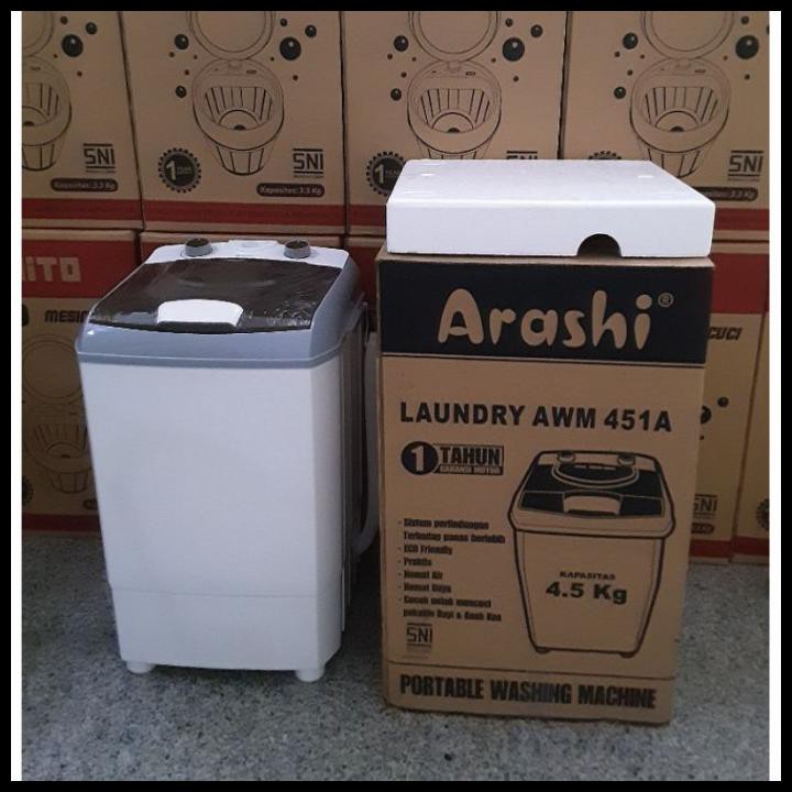 Mesin Cuci Arashi 4.5 KG AWM451A