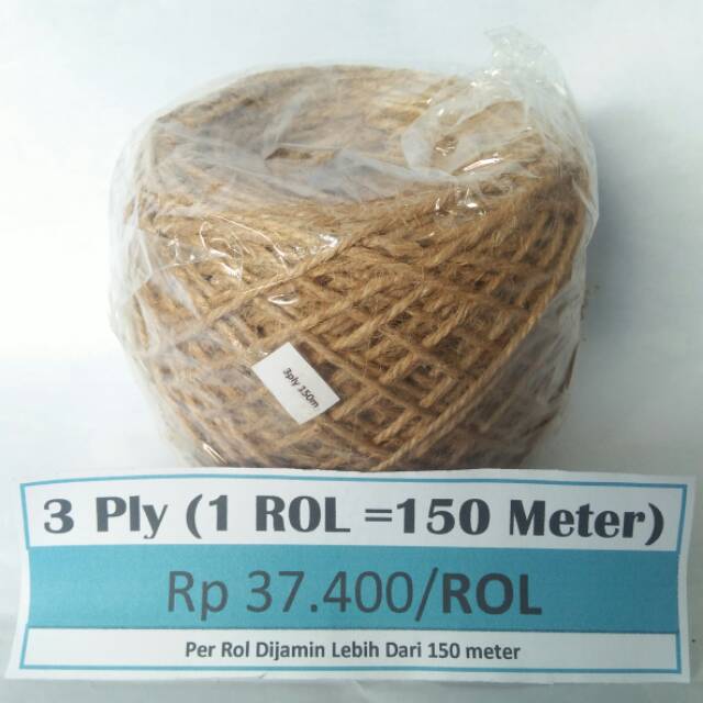 

Tali goni, tali rami, craft (3ply 150meter)