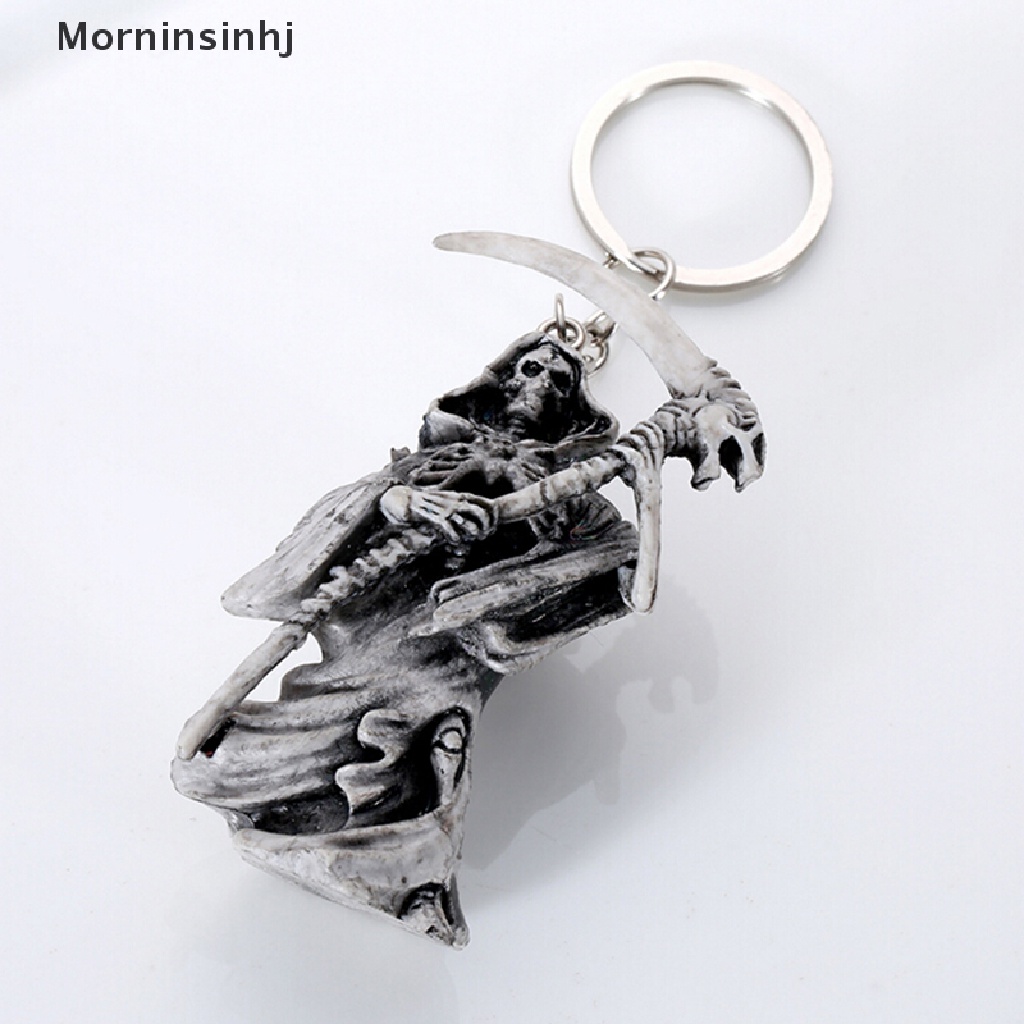 Mornin New Skull Keychain Karet Devil Death Monster Aksesoris Gantungan Kunci Mobil Motor id