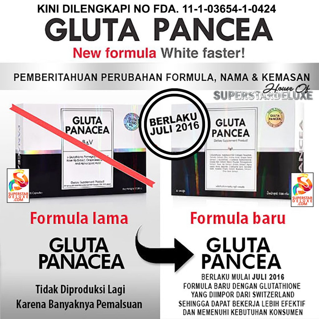 Gluta Panacea Original Suplemen Pemutih Thailand Shopee Indonesia