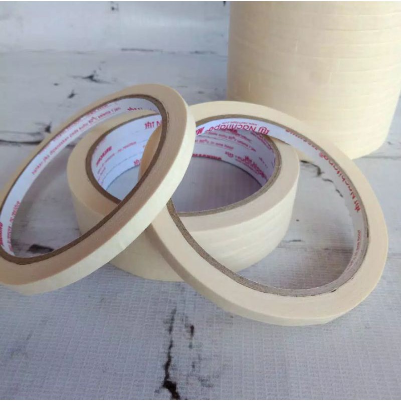 masking tape / isolasi kertas 6 mm x 12 meter