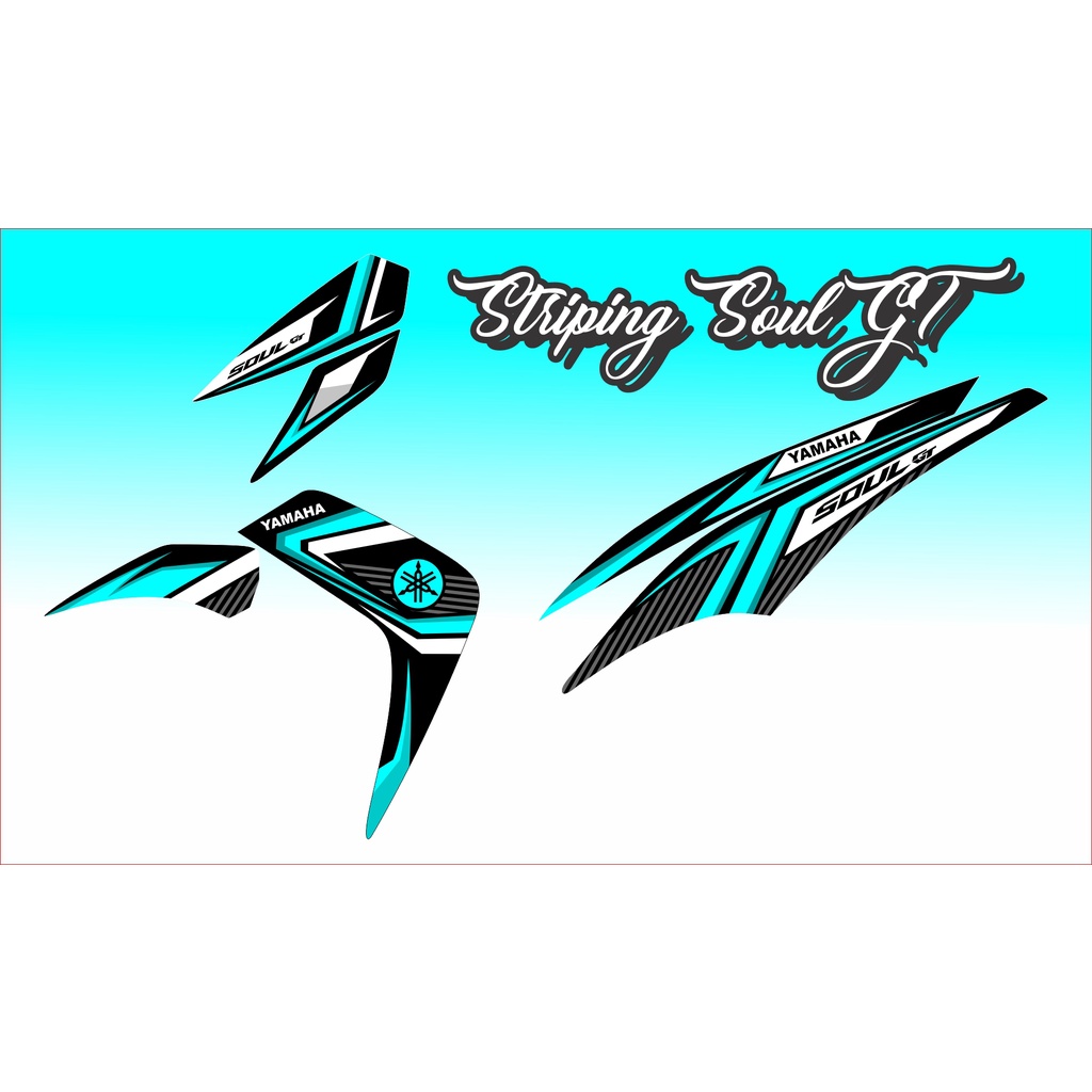 STRIPING VARIASI SOUL GT STIKER STRIPING SOUL GT