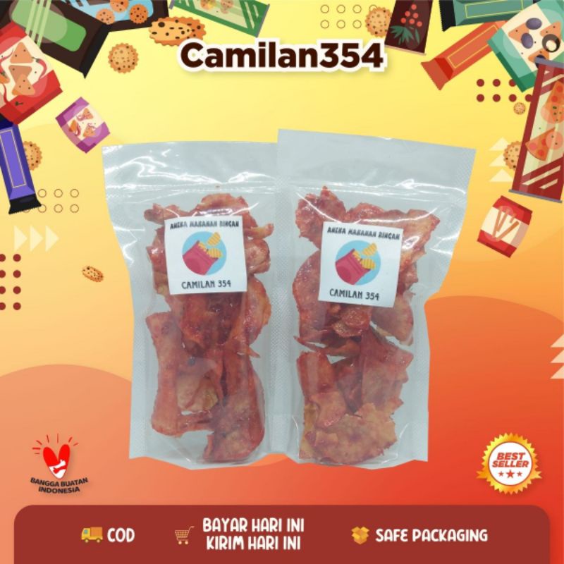 

[10 GRATIS 1] Keripik Singkong Sambal Balado - 50gr / Kripik Pohong Renyah