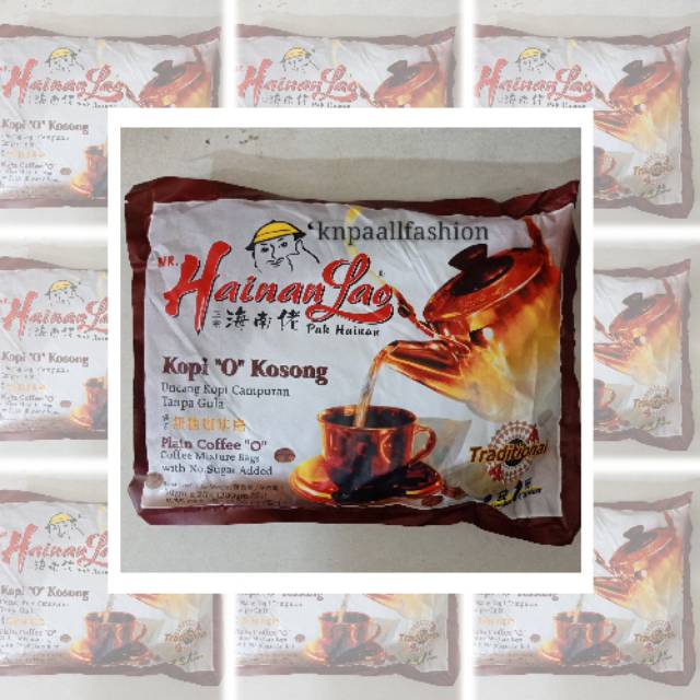 

Mr. Hainan Lao Kopi "O" Kosong Uncang Kopi Campuran Tanpa Gula 20's x 10g