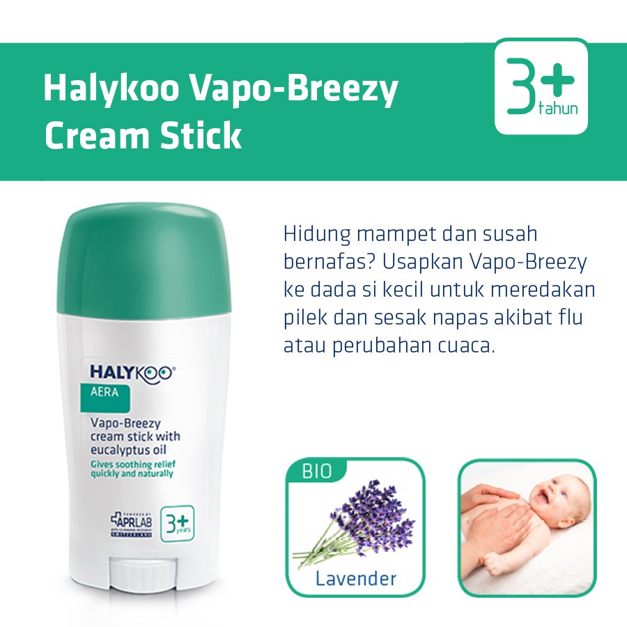 HALYKOO Vapo Breezy Stick with Eucalyptus Oil 3+ years 50ml