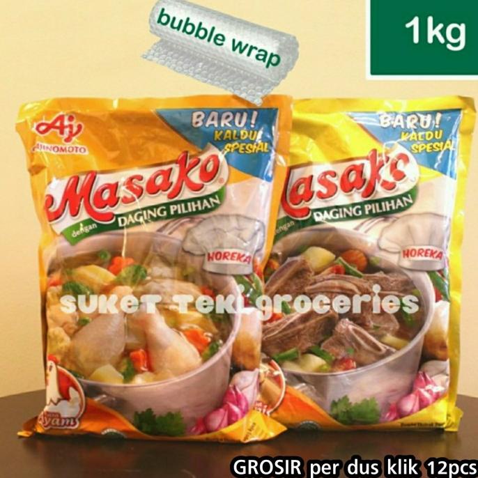 

[[COD]] Masako Ayam / Masako Sapi 1kg Kaldu Ayam / Sapi 1 kg HOREKA Grosir LIMITED EDITION Kode 983