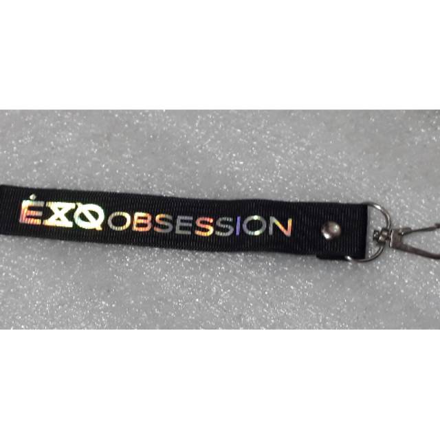 

Strap name keychain lanyard hologram exo obsession