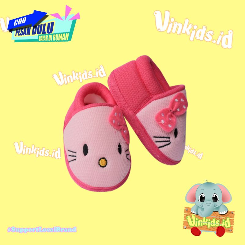 Sepatu Anak Bayi Perempuan Prewalker 0-12 Bulan Karakter Hello Kitty