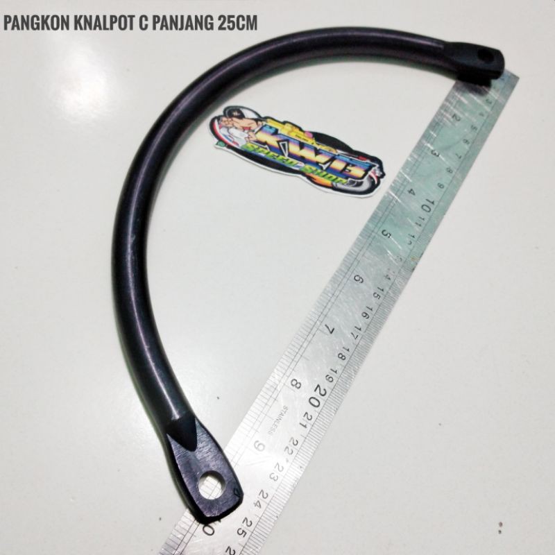 Pangkon knalpot C breket knalpot C panjang 23cm full almunium cnc