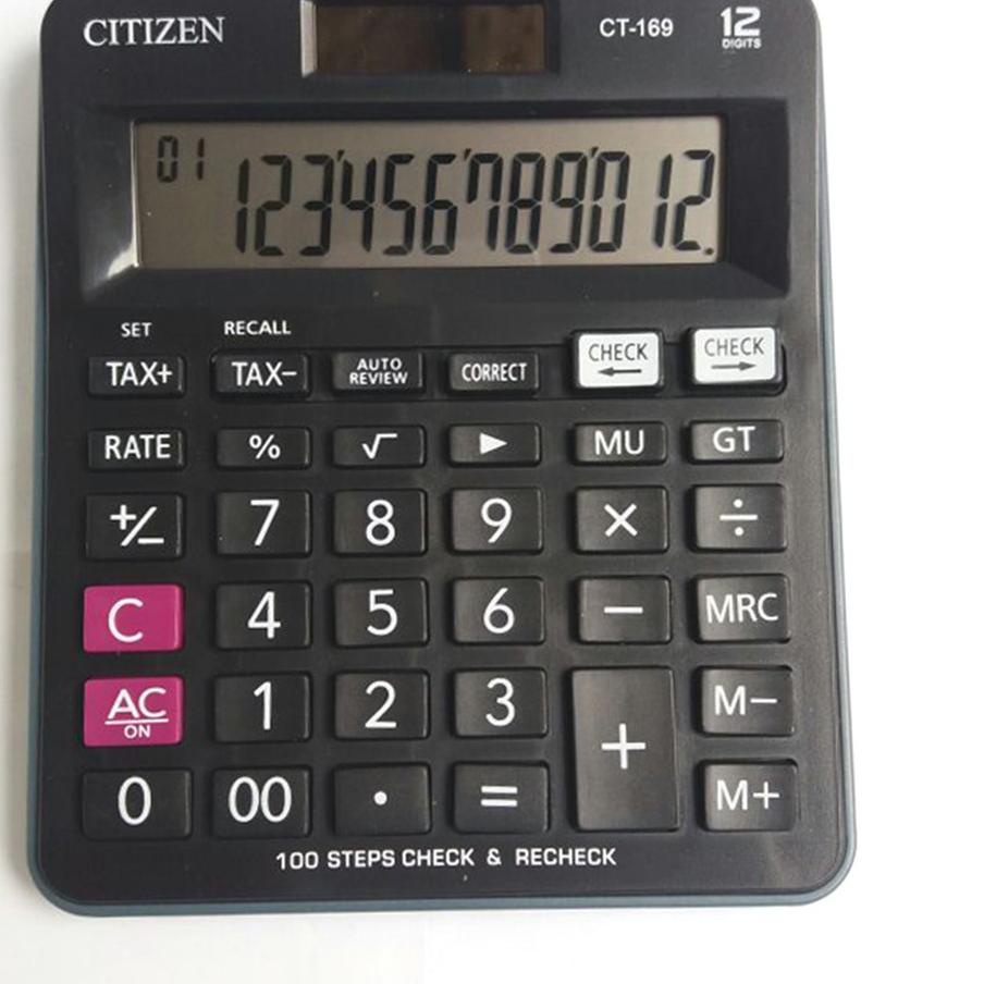 

KALKULATOR CITIZEN CT 169 CHECK DAN CORRECT SUPER GRADE 12 DIGIT ✔