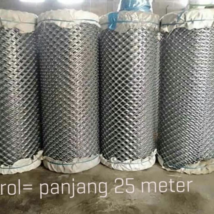 KAWAT PAGAR HARMONIKA GALVANIS  RAM WAJIK ANYAM UKURAN 1,6  mm/5 cm  PAGAR KANDANG,RUMAH,TAMAN .