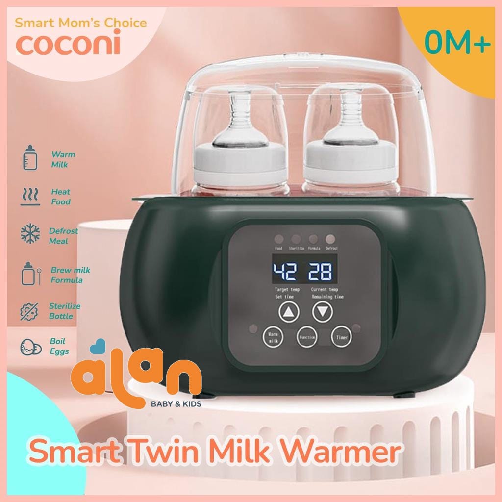 Coconi Smart Twin Milk Warmer - Penghangat ASI &amp; MPASI