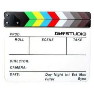 

Profesional Clapper Board Colorful Acrylic - White