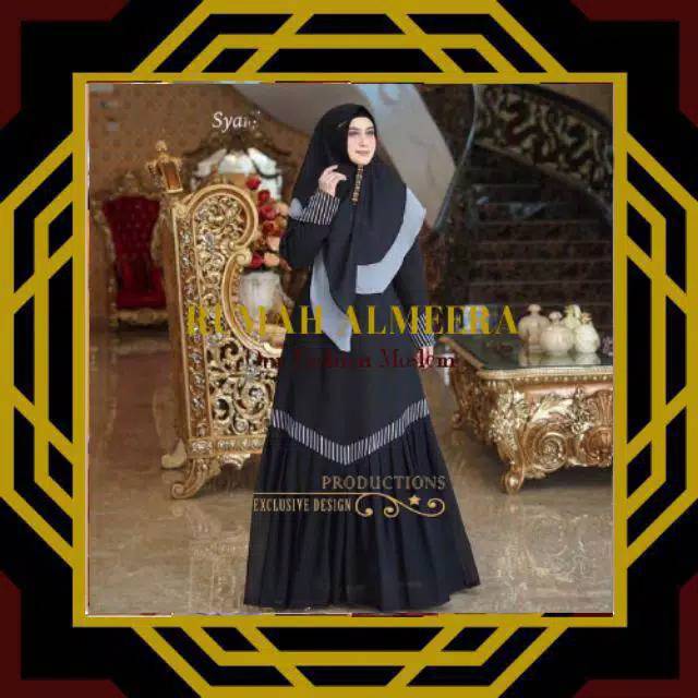 75.AINUN ✔BAJU GAMIS SYARI SET KHIMAR GAMIS REAL PICT VIDEO ORIGINAL ALMEERA GLZ