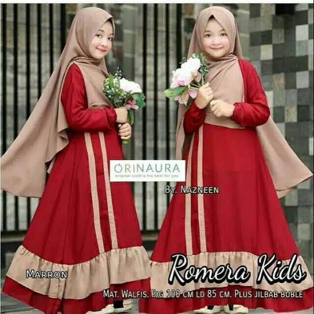 Gamis Set Kids ROMERA KIDS MUSLIM ANAK PEREMPUAN