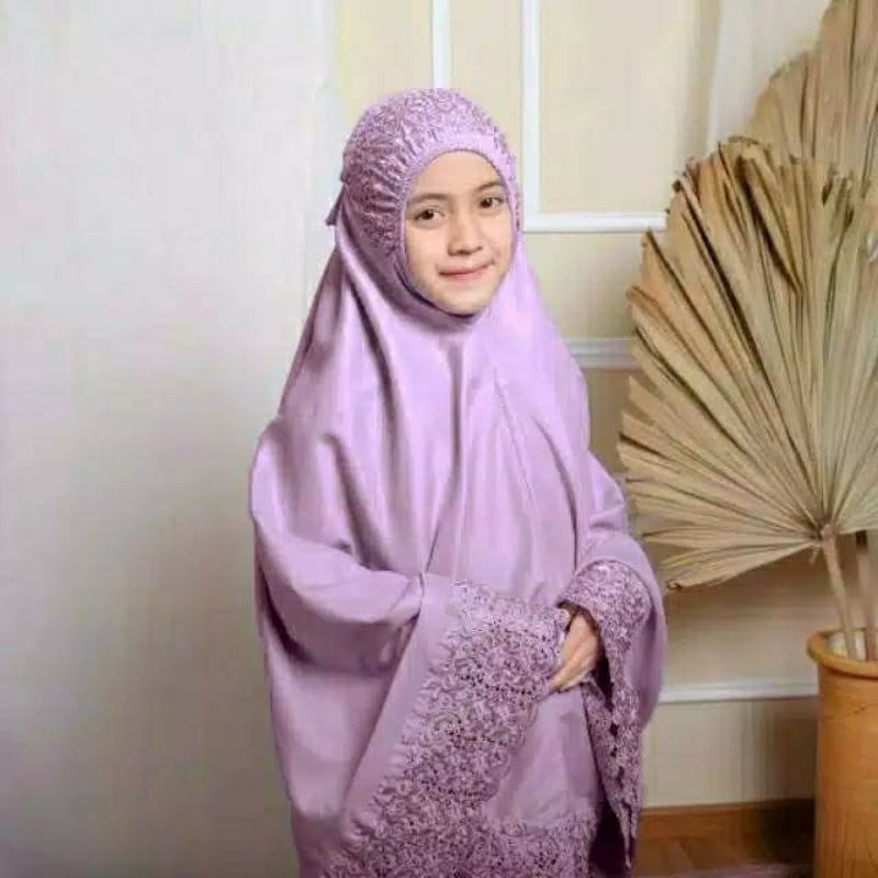 MUKENA KHADIJAH &amp; SHIREN  anak tanggung niqob purdah burqa khimar baju muslim