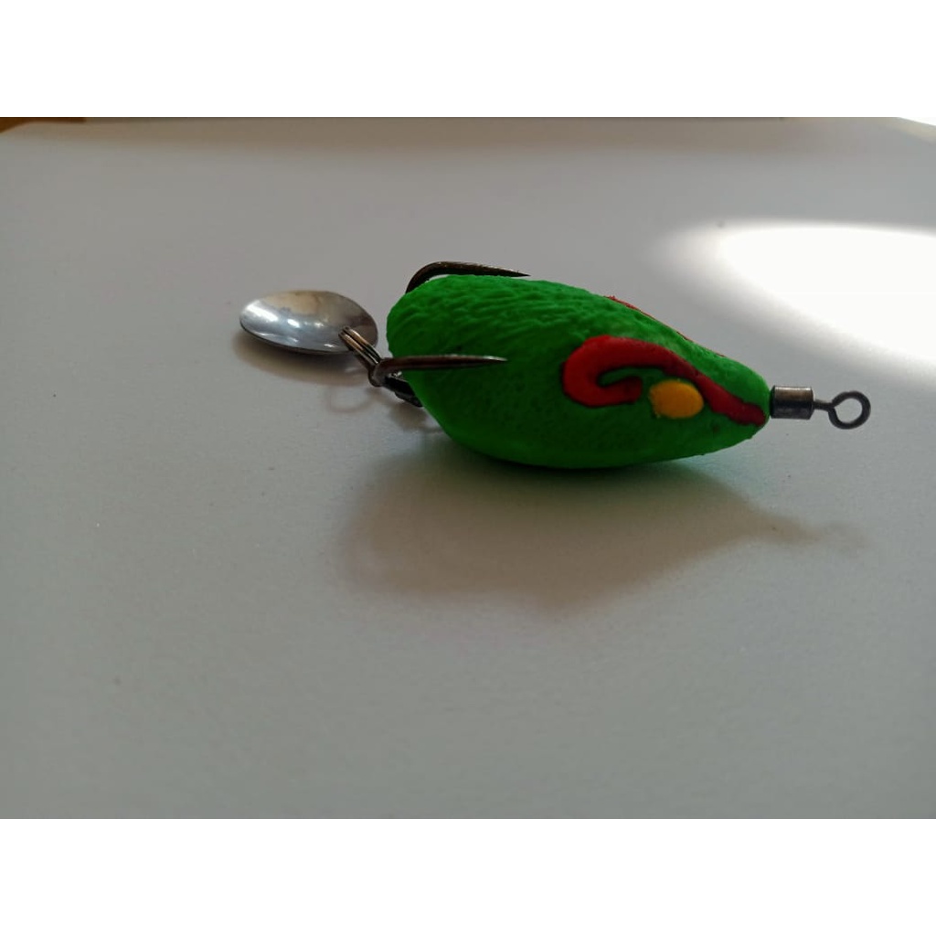 SOFT FROG 3D TIKUS  umpan Casting ukuran 3,5cm