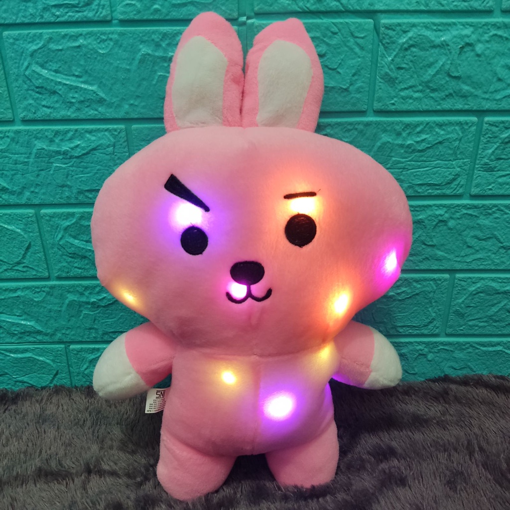 Boneka Karakter Korea LED Lampu Menyala Unofficial Ukuran M (Tinggi 35cm) Berlabel SNI