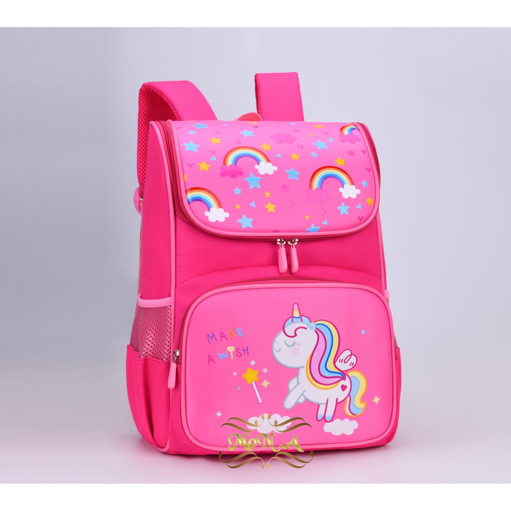 [MONA] PROMO Tas Ransel Anak Cewek TK/SD Motif Lucu Backpack Kualitas Import Premium -M0175