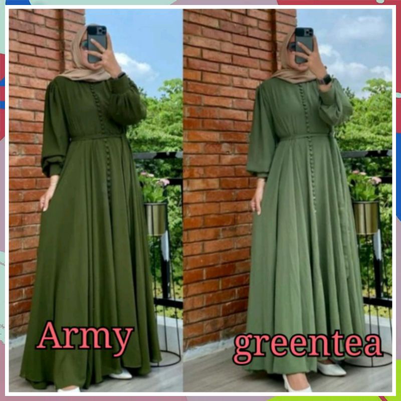 [COD] BAJU PAKAIAN FASHION DRESS GAMIS WANITA CEWEK DRESS CERUTY BABYDOLL POLOS MIX FULL KANCING SER