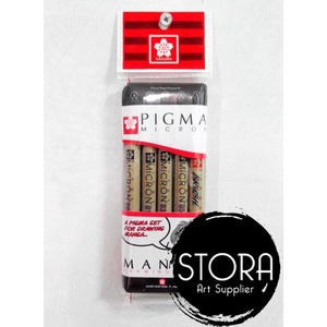 

(TERLARIS) Sakura Pigma Micron Set isi 5 / Micron Manga Set / Drawing Set