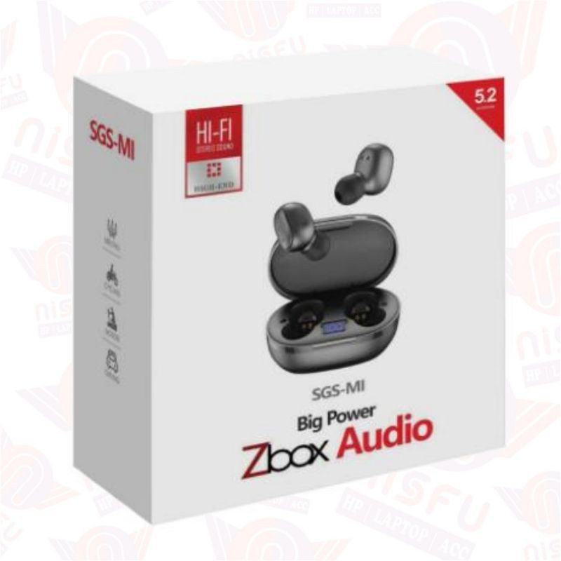[ NISFU ] HEADSET BLUETOOT Zbox SGS-MI / EARPHONE WIRELESS / TWS