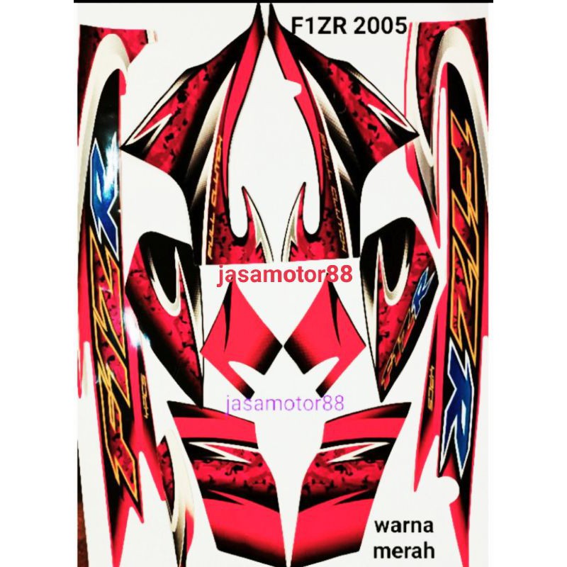 LIS STRIPING STIKER FORCE 1  F1ZR 2005 WARNA MERAH