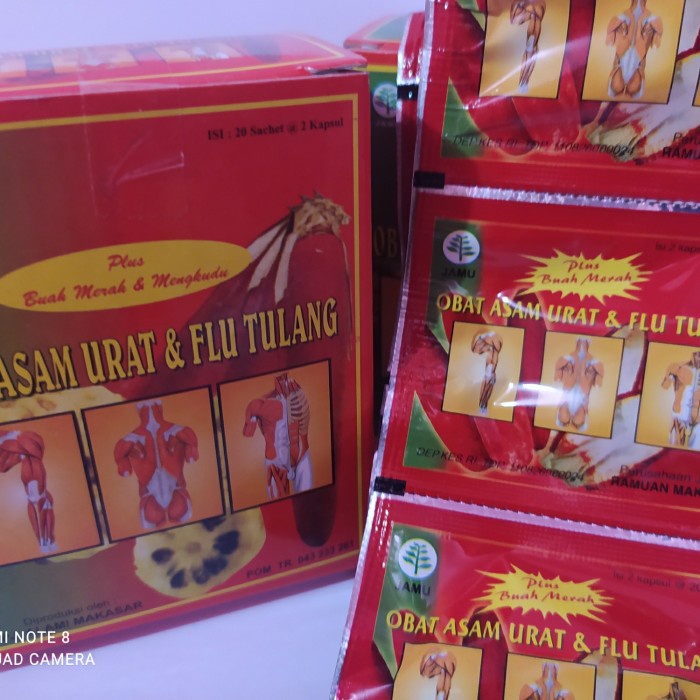COD obat asam urat dan flu tulang Kapsul Box ekstrak plus  buah merah dan mengkudu