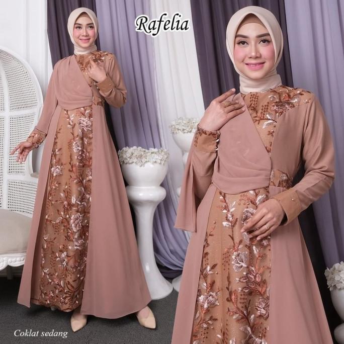 RAFELIA DRESS GAMIS PESTA BUSANA MUSLIMAH SERAGAMAN BRIDESMAID NIKAHAN