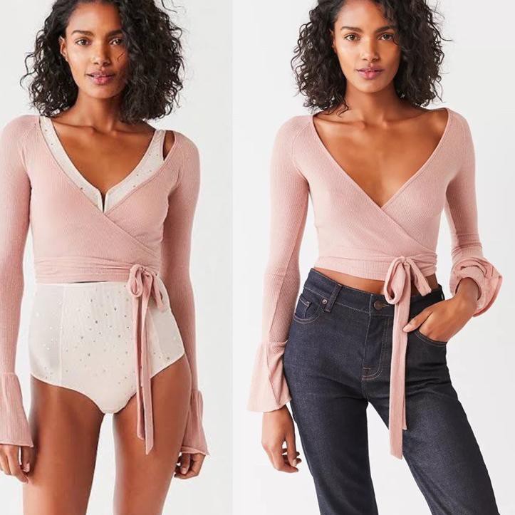 

Big Sale QSE URBAN OUTFITTERS WRAP TOP SU K LSL