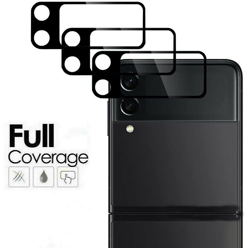 1PC Full Cover Tempered Glass Protective Film For Samsung Galaxy Z Flip3 HD Camera Lens Screen Protector