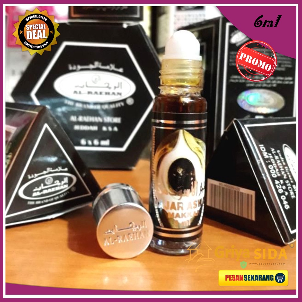 Parfum Hajar Aswad 6ml alraehan aroma hajar al raehan mirip al rehab parfum Harga grosir PROMO