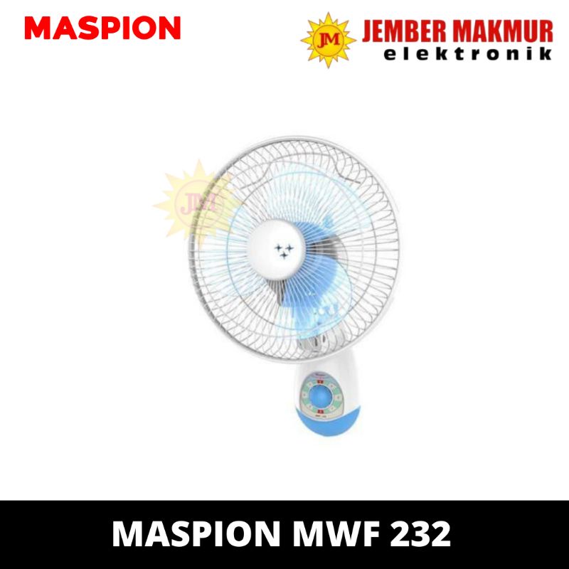 MASPION MWF-232 WALL FAN MWF 232 9 INCH KIPAS ANGIN DINDING 9INCH Tembok / WALLFAN