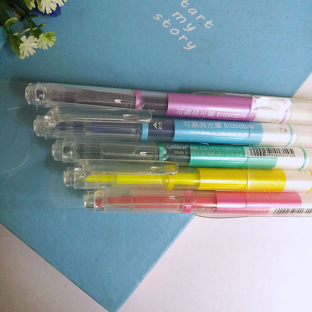 

SET Erasable Highliter / Spidol Bisa Dihapus isi 5 warna-warni - FANCY