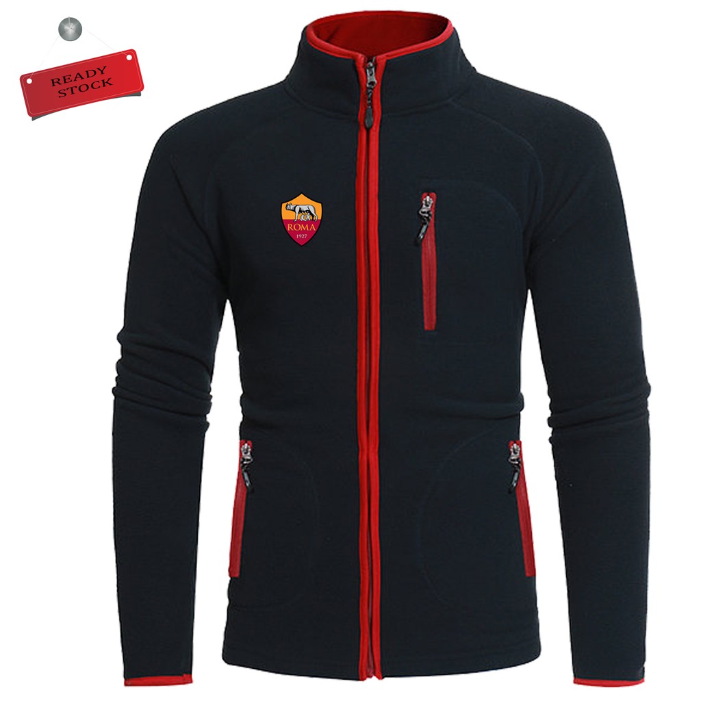 Hoodie Distro Pria Logo As Roma terbaru / Hoodie Pria Murah / Sweater Pria Premium