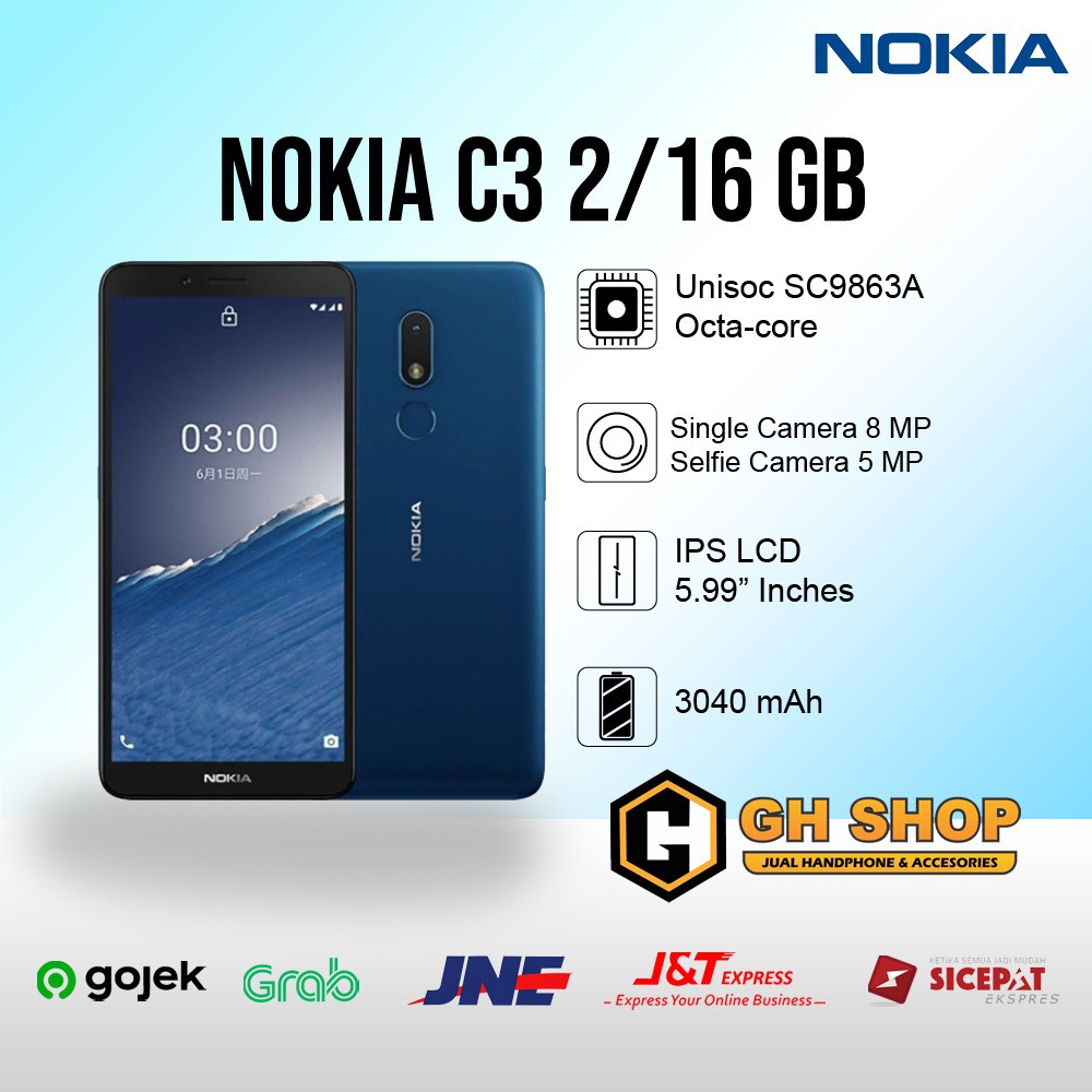 Nokia C3 2 16 Garansi Resmi Shopee Indonesia